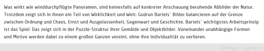 Artikel: Göttinger Tageblatt