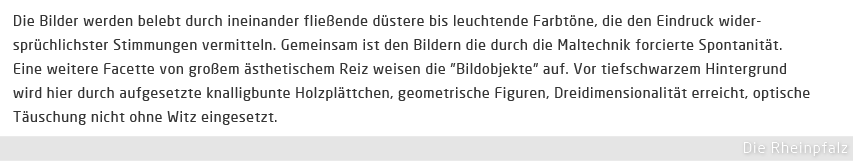 Artikel: Die Rheinpfalz